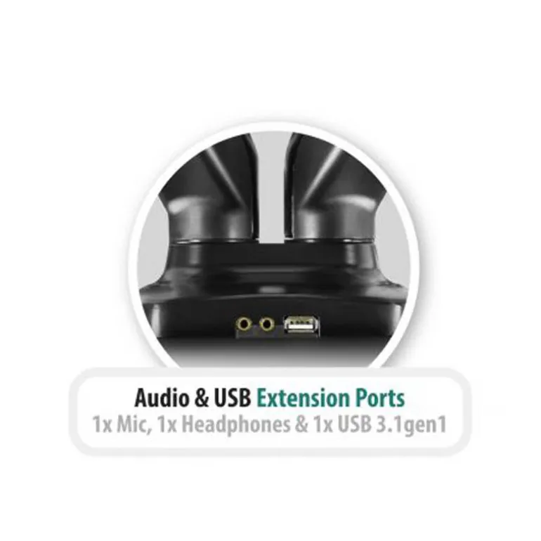 Soporte Ewent EW1516 Sobremesa Dual 13/27" USB/Audio