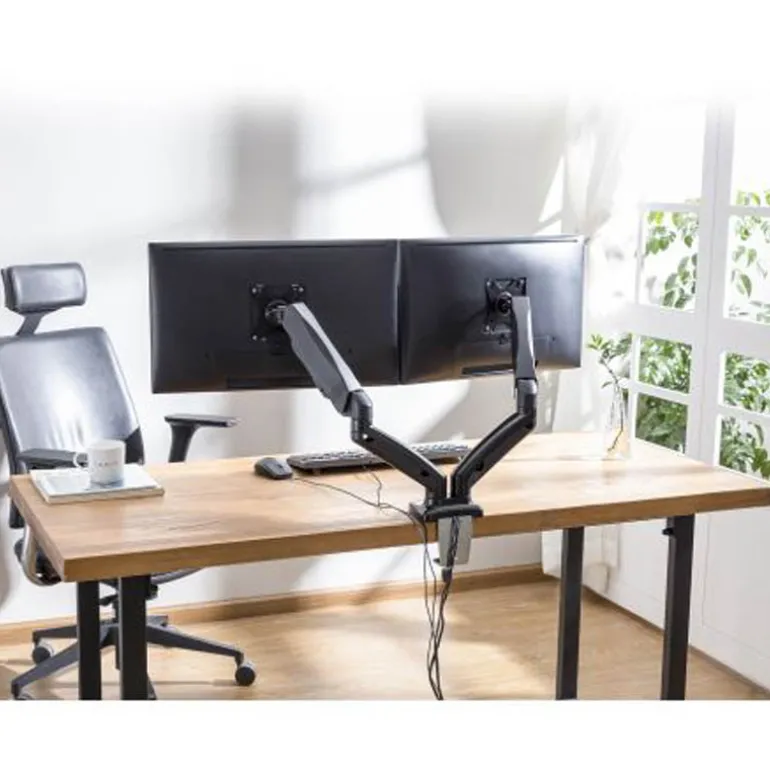 Soporte Ewent EW1516 Sobremesa Dual 13/27" USB/Audio