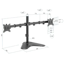 Soporte iggual SSM02 Mesa Dual 13/32"