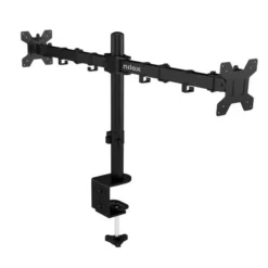 Soporte Monitor Nilox Brazo 2 Monitores Hasta 32" Negro