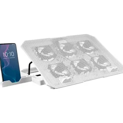 Soporte Portátil Mars Gaming MNBC23 Refrigerante Stand RGB Hasta 16" Blanco