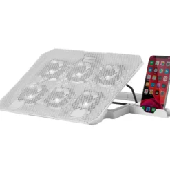 Soporte Portátil Mars Gaming MNBC23 Refrigerante Stand RGB Hasta 16" Blanco