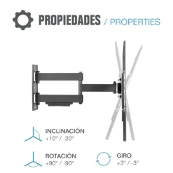 Soporte TV iggual SPTV13 37-70 50kg Pared Full