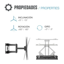 Soporte TV Iggual SPTV03 36-70 50Kg Pared Full