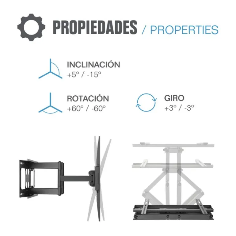 Soporte TV Iggual SPTV03 36-70 50Kg Pared Full
