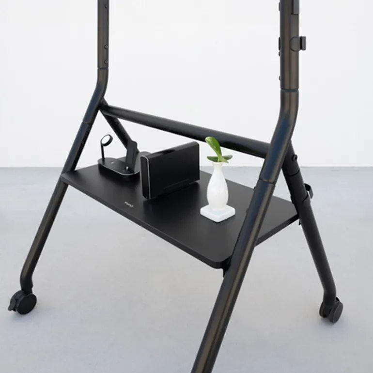 Soporte TV TooQ iDREAMS FS20206 De Suelo Con Ruedas Nivelable 37-86" Hasta 80kg Negro