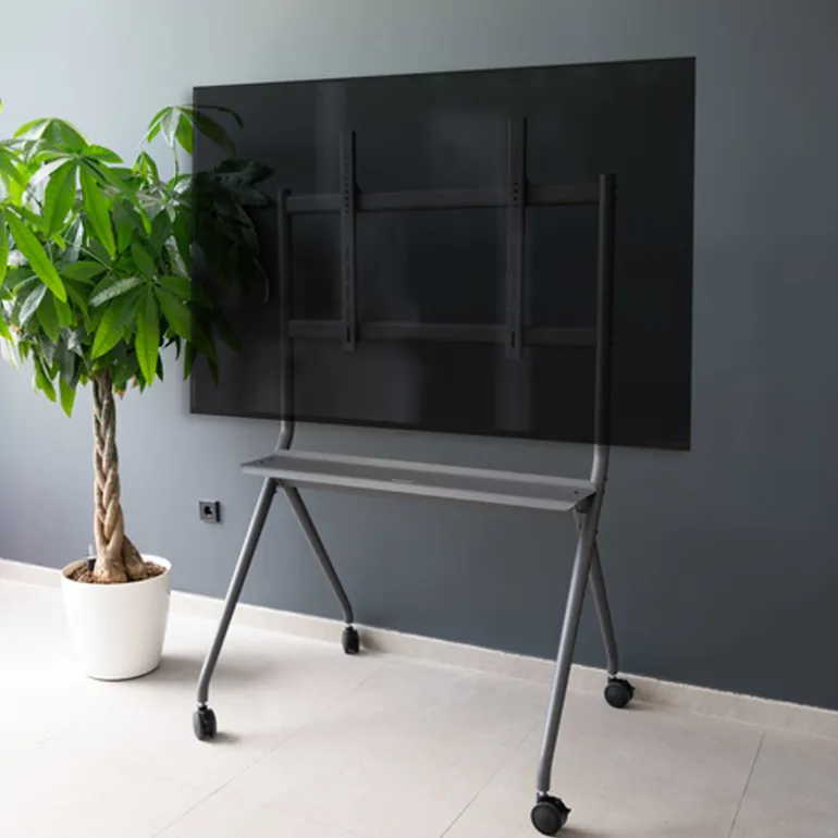 Soporte TV TooQ iSTAND FS20205M-B De Suelo Con Ruedas 50-86" Hasta 120kg Gris