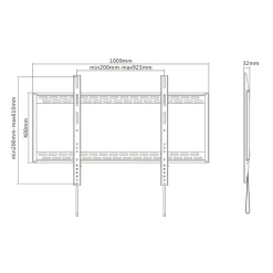 Soporte TV Tooq LP41130F-B 60