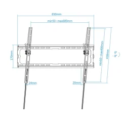 Soporte TV TooQ LP1081T-B 37