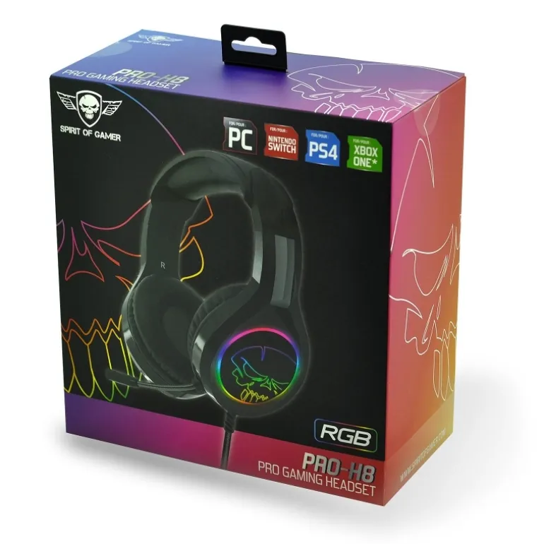 Spirit of Gamer Pro-H8 RGB Gaming - Auriculares