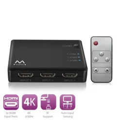 Splitter Ewent EW3730 HDMI 4K 3 En 1