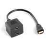 Splitter Lanberg HDMI Macho a Hembra X2 0.2M Negro