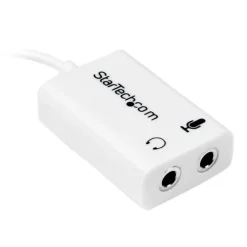 Startech Adaptador Auriculares Micrófono Mini-Jack 3.5mm 4 Pines Conectores Auriculares - Adaptador