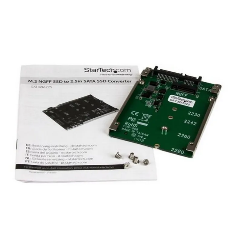StarTech Adaptador Conversor SSD M.2 NGFF a SATA de 2.5" - Adaptador Disco Duro