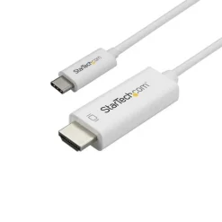 Startech Adaptador USB-C a HDMI 4K 60Hz 1m Blanco - Cable USB
