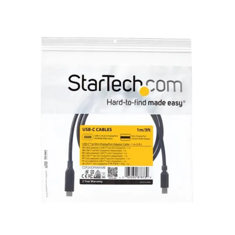 Startech Adaptador USB-C a Mini DisplayPort 4K 60Hz 1m - Cable
