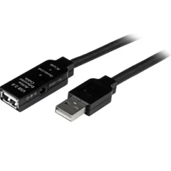 Startech Cable Extensión Alargador 20m USB 2.0 Alta Veloc. Macho a Hembra USB A - Negro - Cable USB