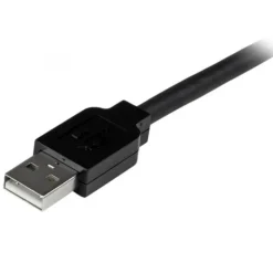 Startech Cable Extensión Alargador 20m USB 2.0 Alta Veloc. Macho a Hembra USB A - Negro - Cable USB