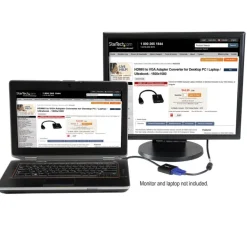 StarTech Conversor Escritorio/Laptop/Ultrabook 1920x1080 HDMI/VGA - Adaptador