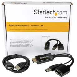 Startech Conversor HDMI a DisplayPort - 4K - Adaptador