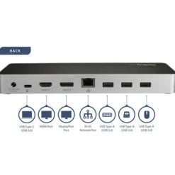 StarTech Dock USB C de Vídeo Doble 4K Windows o Mac - Dock Station