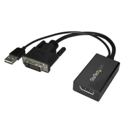 Startech DVI a DisplayPort Alimentado USB - Adaptador