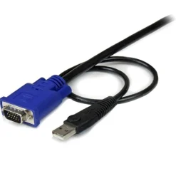 Startech KVM 3 m Ultra Delgado VGA USB HD15 - Cable