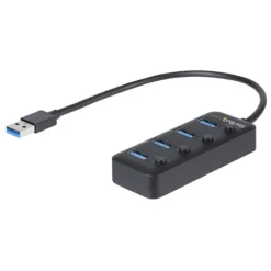 Startech Ladrón USB 4 Puertos USB-A - Hub USB 3.0
