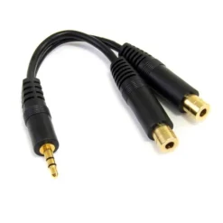 Startech Minijack 3.5mm Macho a 2x Hembra - Adaptador Audio