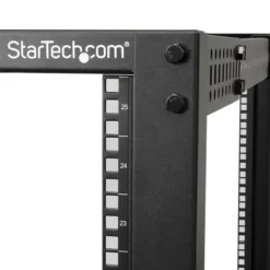 StarTech Rack de Marco Abierto con Profundidad Ajustable de 4 Columnas 25U - Rack de Marco