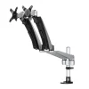 StarTech Soporte Para Dos Monitores Con Brazos Móviles / Apilable - Soporte Monitor