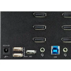 Startech Switch KVM 2 Puertos 4 Monitores DP 4K 60Hz