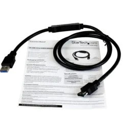Startech USB3S2ESATA3 Adaptador USB 3.0/eSATA Disco Duro SSD 91cm Negro - Cable USB