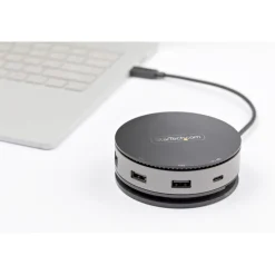 StarTech.com Adaptador Multipuerto USB C - USB 3.1 Gen 2 de 10Gbps Tipo C - Docking Station