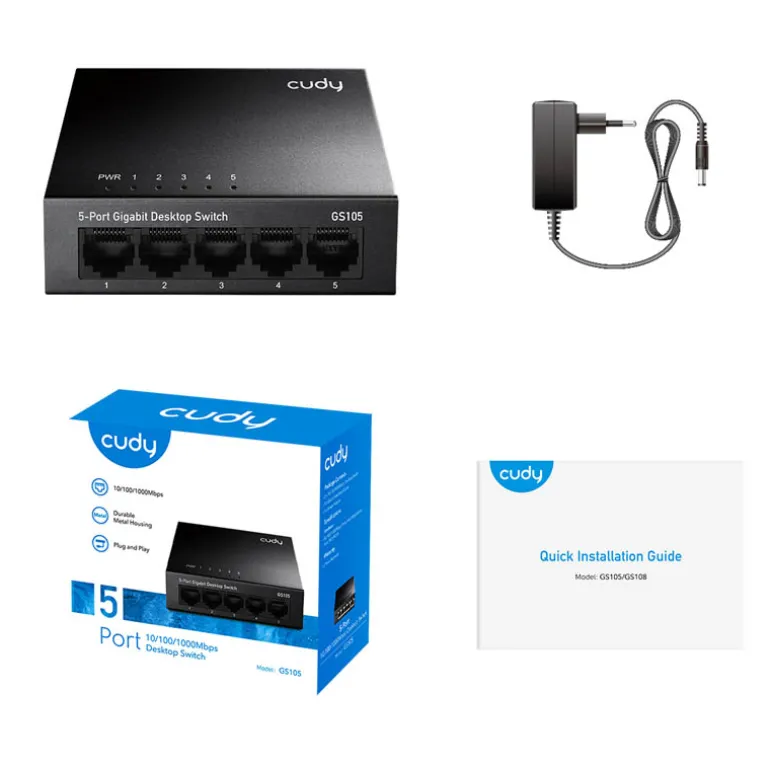 Switch Cudy GS105 Hub 5 Puertos