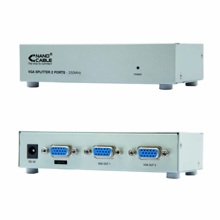 Switch KVM Nanocable 10.25.0002 SVGA 2 Monitores