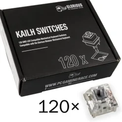 Switch Mecánico Glorious PC Gaming Race Pack 120 Switches Kailh Speed Silver