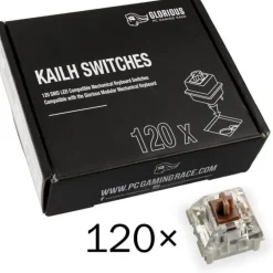 Switch Mecánico Glorious PC Gaming Race Pack 120 Switches Kailh Speed Bronze