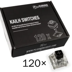Switch Mecánico Glorious PC Gaming Race Pack 120 Switches Kailh Box Black