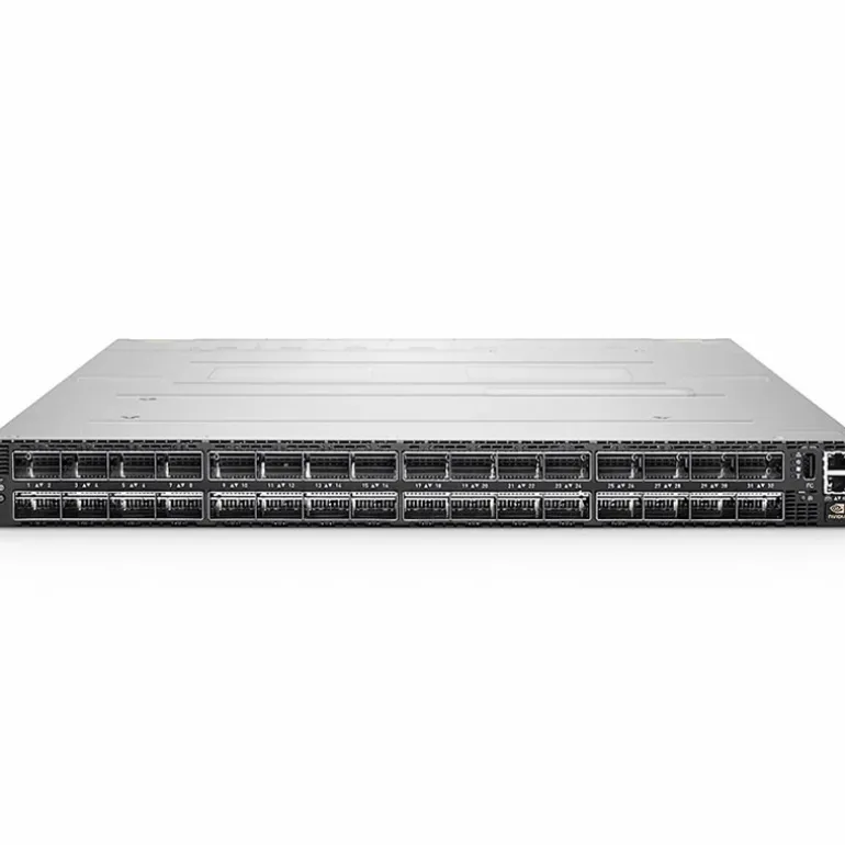 Switch Mellanox MQM9700-NS2F InfiniBand NVIDIA 64 Puertos NDR 400G Gestionado