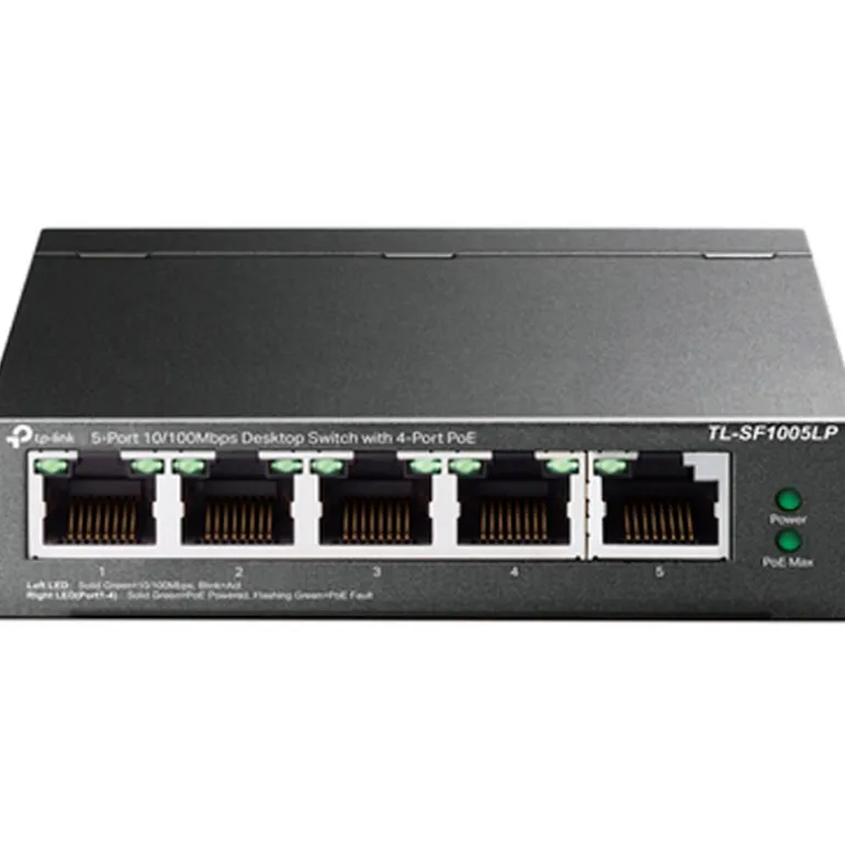 Switch TP-Link TL-SF1005LP De Escritorio 5 Puertos 10/100Mbps A PoE 4 Puertos