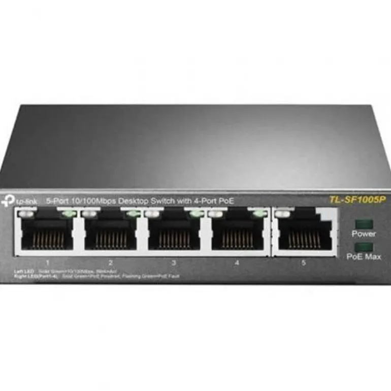 Switch TP-Link TL-SF1005P 5 Puertos RJ-45+ 4 Puertos PoE+