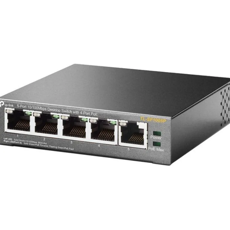 Switch TP-Link TL-SF1005P 5 Puertos RJ-45+ 4 Puertos PoE+
