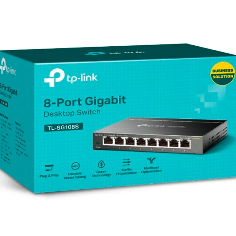 Switch TP-Link TL-SG108S De Escritorio 8 Puertos