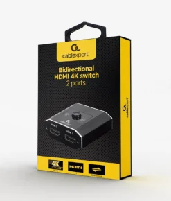Switch Video Gembird Conmutador Bidireccional HDMI 4K 2 Puertos