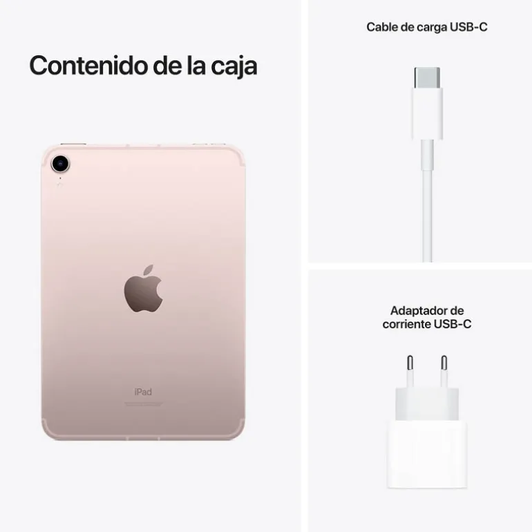 Tablet Apple iPad Mini Wi-Fi + Cellular 8.3" A15 4GB 64GB Gris Espacial iPadOS