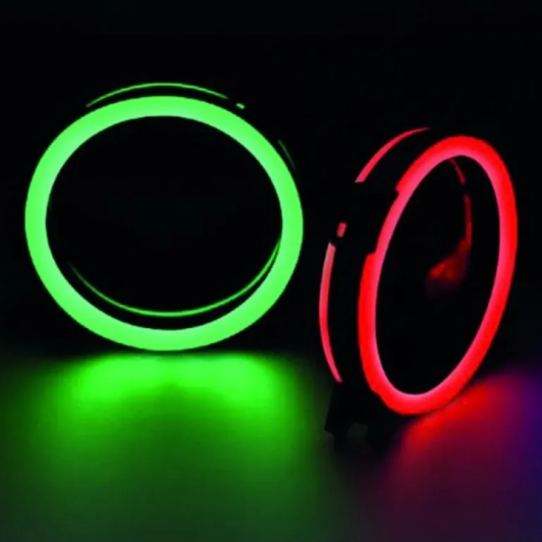 Talius Siroko Twin Pack Doble Aro RGB + Tira LED + Control Remote - Ventilador 12 cm