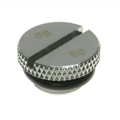 Tapón Bitspower 1/4" -Plana - Silver