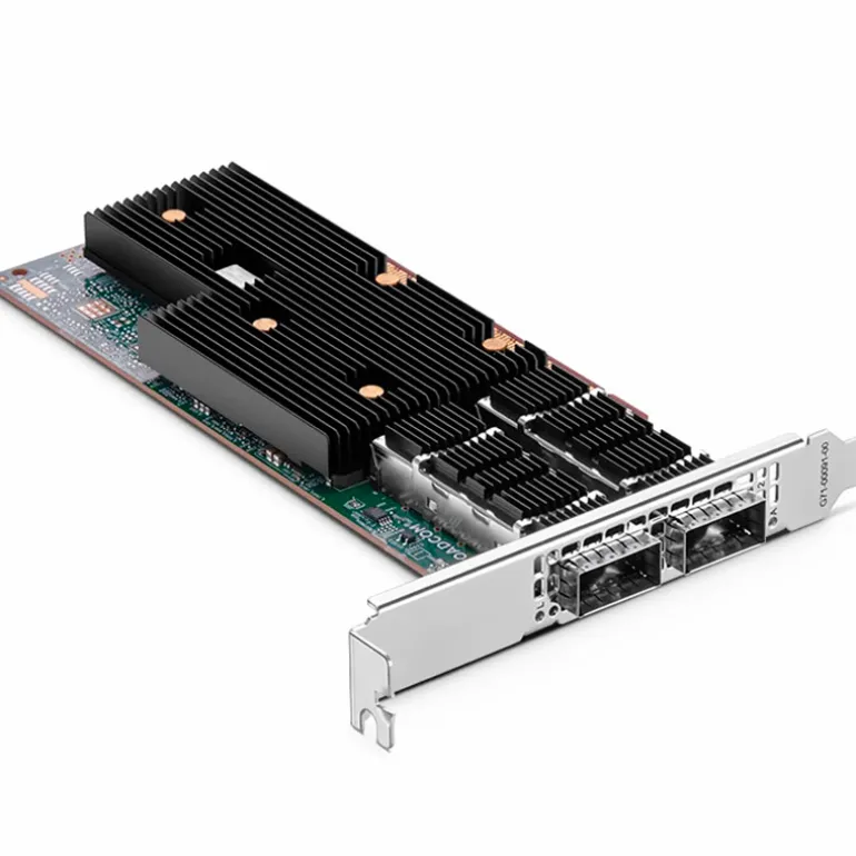 Tarjeta Adaptadora Broadcom BCM957608-P2200GQF00 200G QSFP112 Doble Puerto PCIe 5.0 x 16 Perfil Estándar Y Bajo