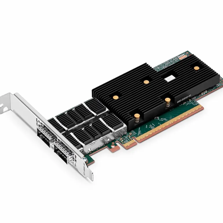 Tarjeta Adaptadora Broadcom BCM957608-P2200GQF00 200G QSFP112 Doble Puerto PCIe 5.0 x 16 Perfil Estándar Y Bajo